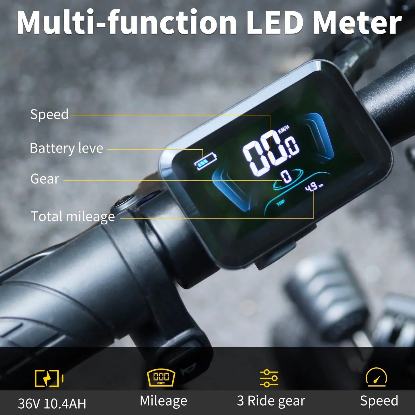 Hidoes C5 14" E-Bike 36V 10.4Ah 350W, 25KM/H, 28KM Range (NEW)