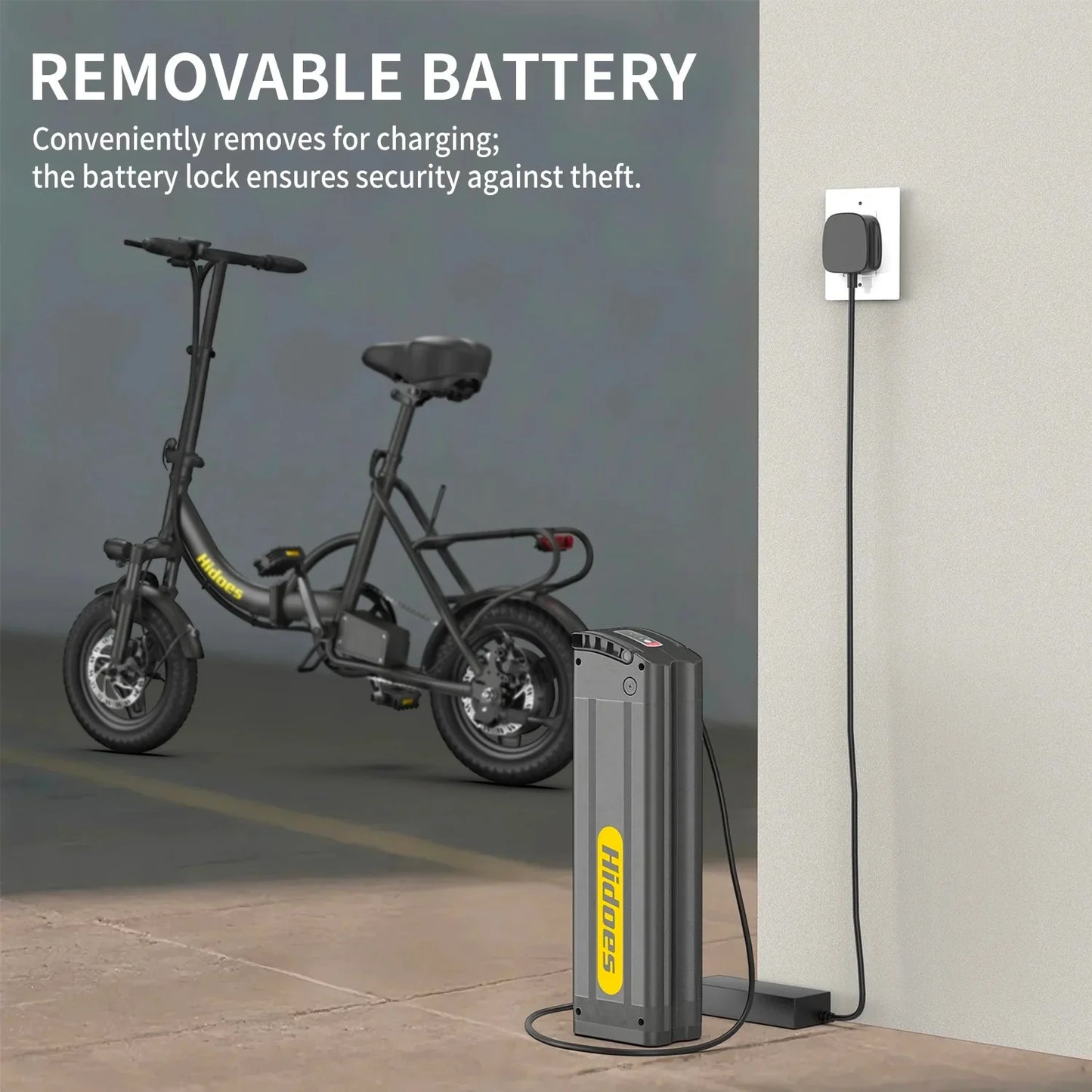 Hidoes C5 14" E-Bike 36V 10.4Ah 350W, 25KM/H, 28KM Range (NEW)