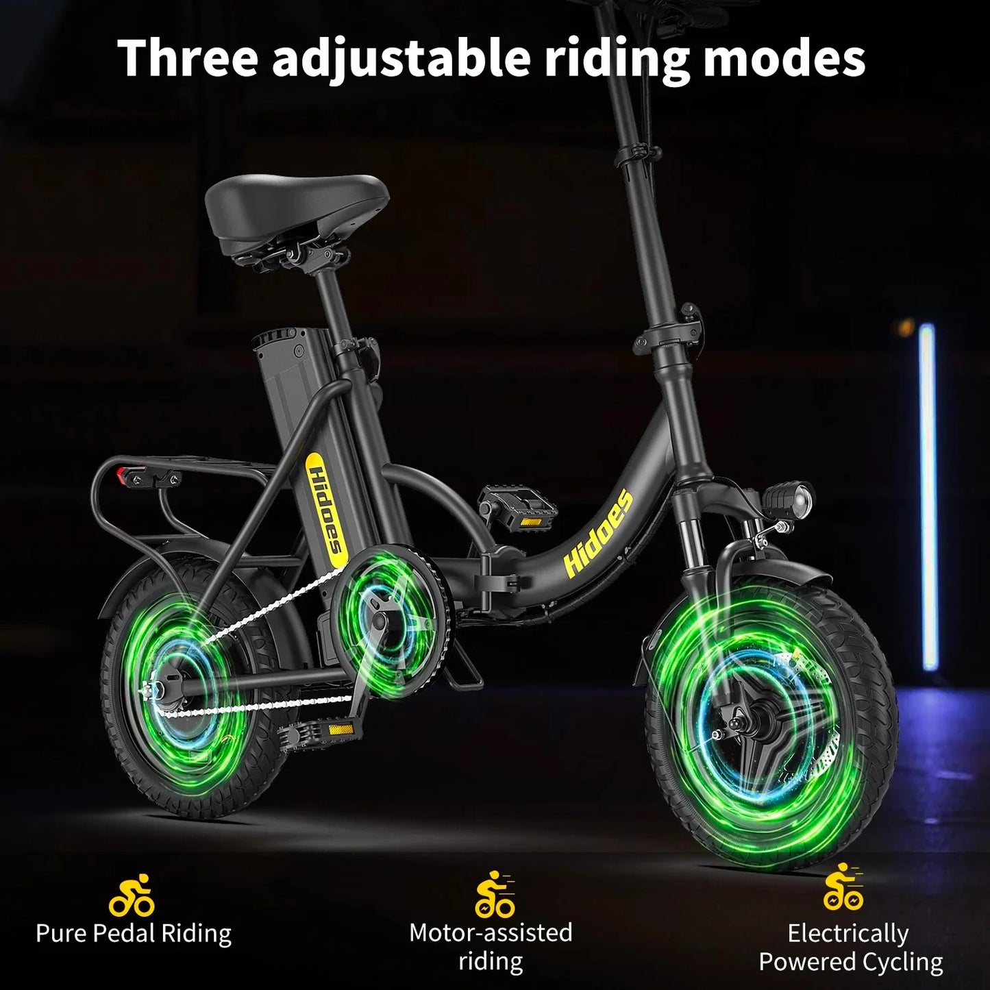 Hidoes C5 14" E-Bike 36V 10.4Ah 350W, 25KM/H, 28KM Range (NEW)