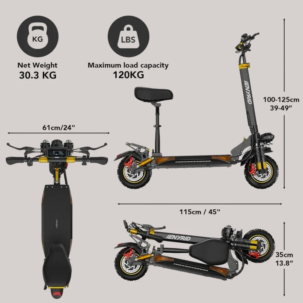 iENYRID ES60 48V/23Ah 2400W Electric Scooter