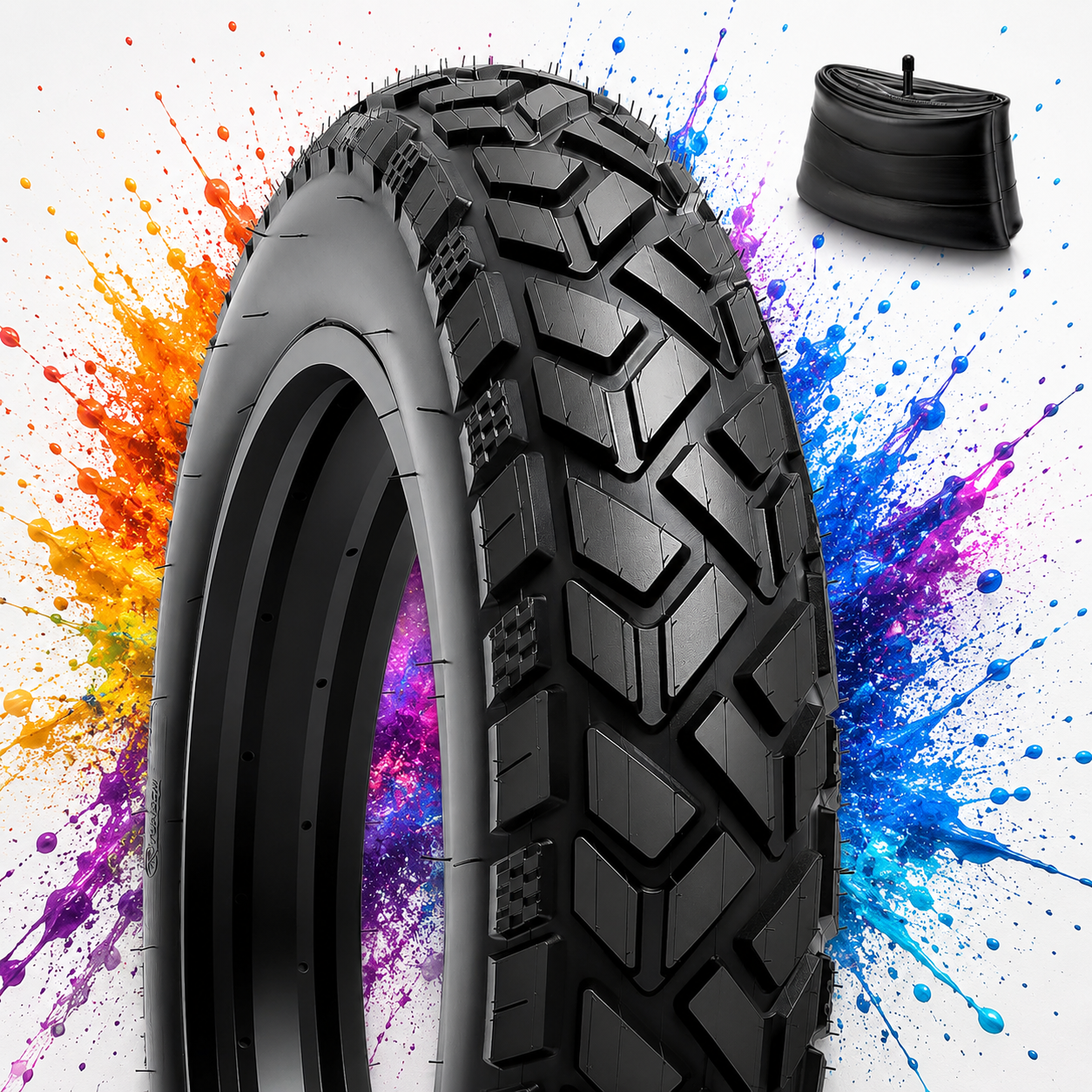20 x 4.0 Foldable Fat Bike Tyres & Inner Tubes Set – 102-406, E-Bike, Snow & Sand