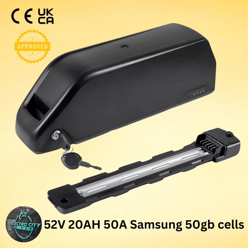 52V 14.0Ah Hailong G80 Max Down Tube Battery with 58.8V Charger