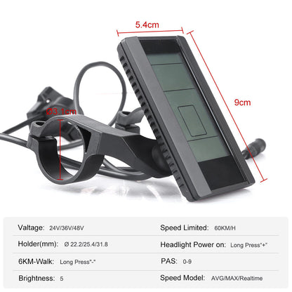 800S LCD UARTbus eBike Screen Bafang Drive Display