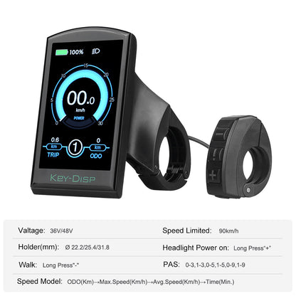 KD986 LCD Display for UARTBus Bafang eBike Conversion