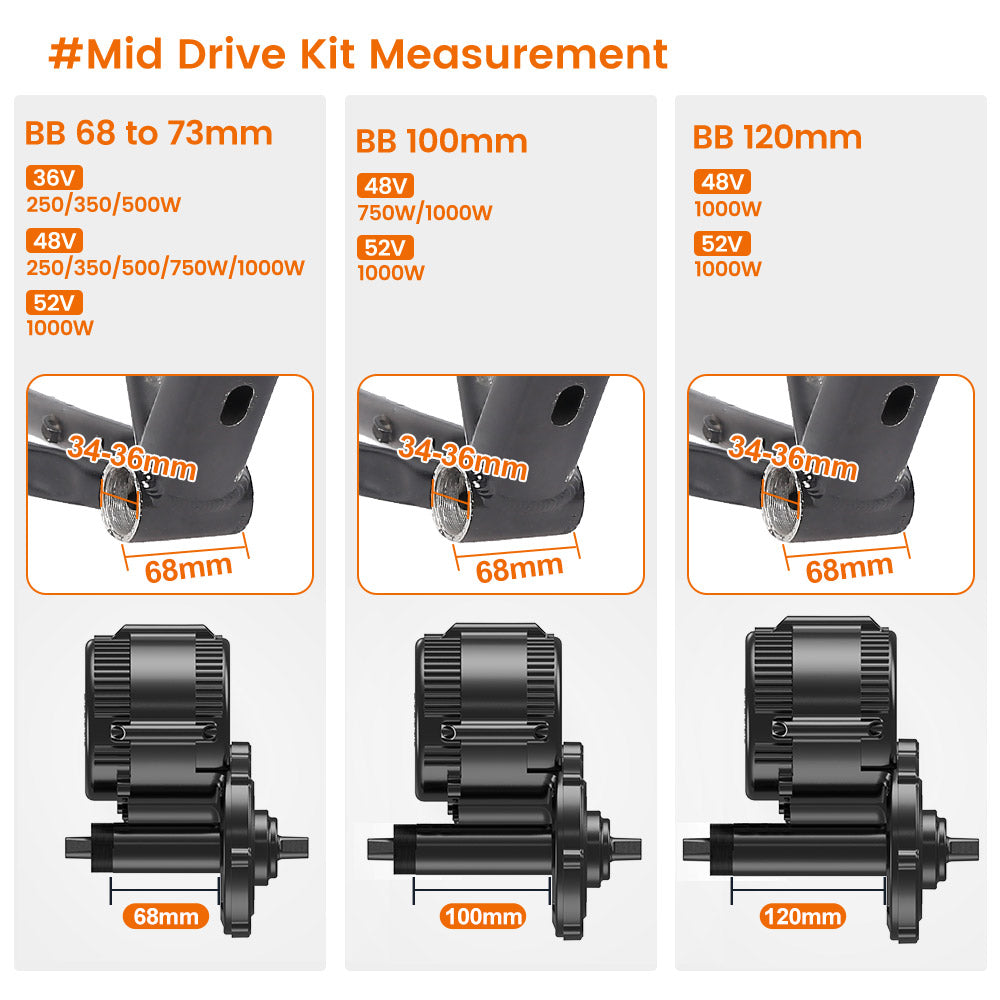 Bafang 350w hot sale mid drive