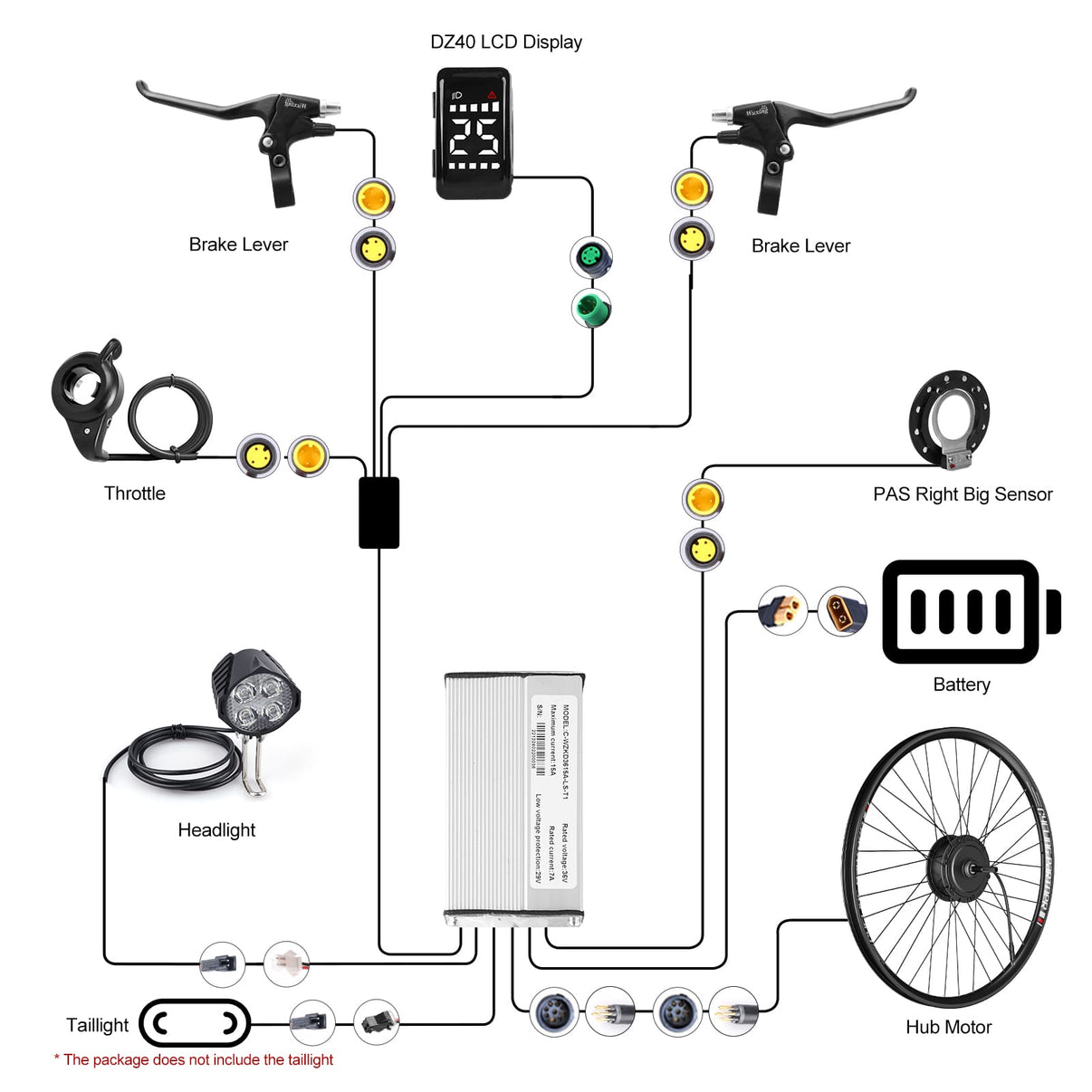 SUTTO 250W 36V Rear Hub Freewheel Electric Bike Hub Kits