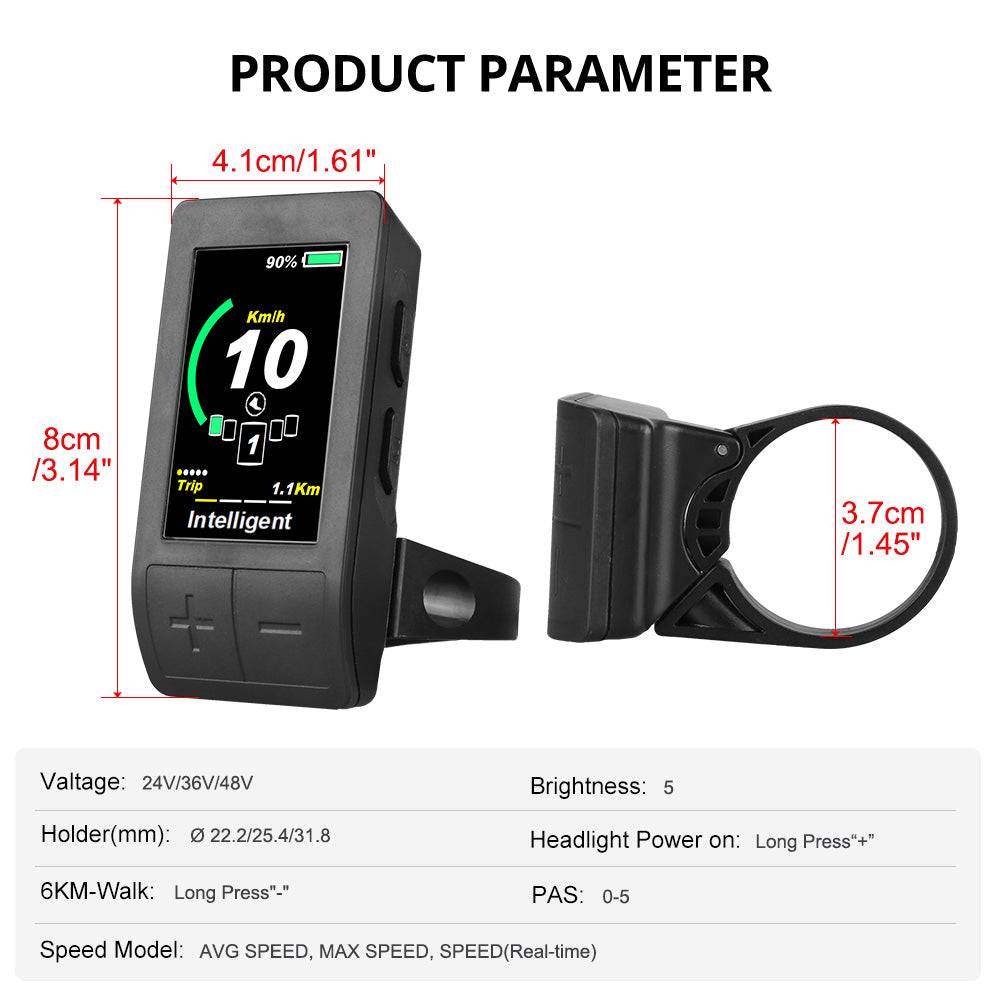 UART Protocol 500C-H Mini Vertical Display for Bafang Motor