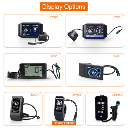 Bafang 750W 48V eBike Conversion Kits with 48V 17.5Ah (840Wh) Battery with LG Cell and Display