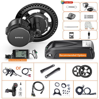 Bafang 500W 48V UART BBS02B Mid eBike Kit with Battery
