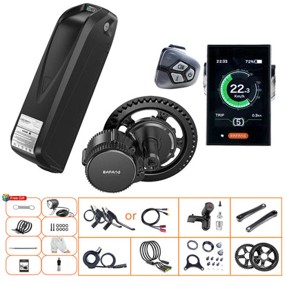 Bafang 500W 48V UART BBS02B Mid eBike Kit with Battery