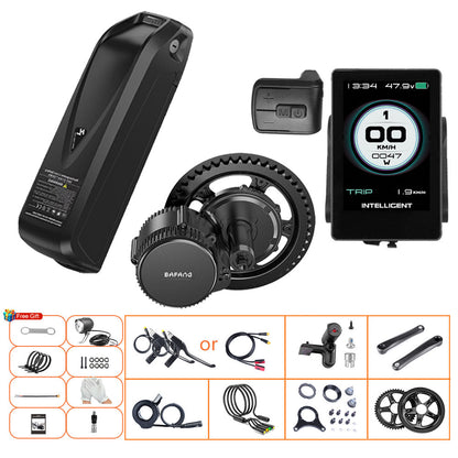 Bafang 500W 48V UART BBS02B Mid eBike Kit with Battery