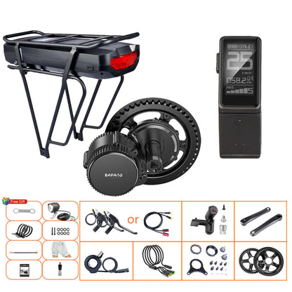 Bafang 500W 48V UART BBS02B Mid eBike Kit with Battery