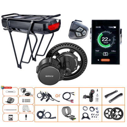 Bafang 750W 48V UART (100mm) BBS02B Electric Bicycle Kit Mid Drive Ebike Motor Kits